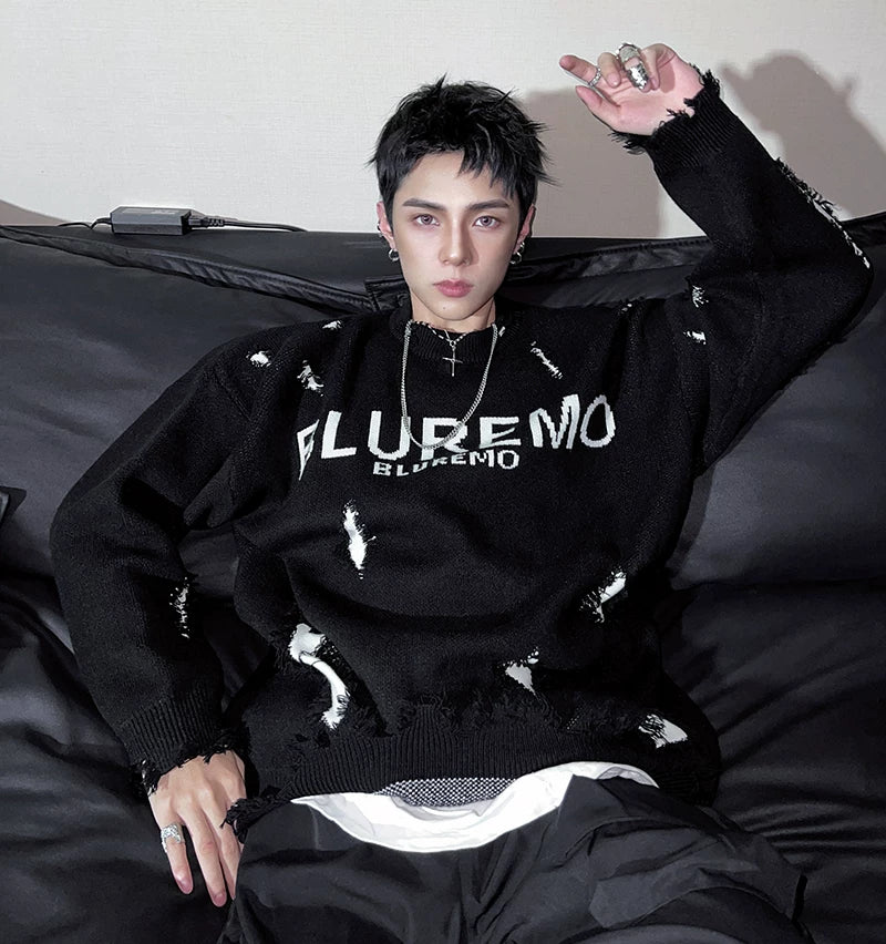 Static Slash Shred-Knit Sweater