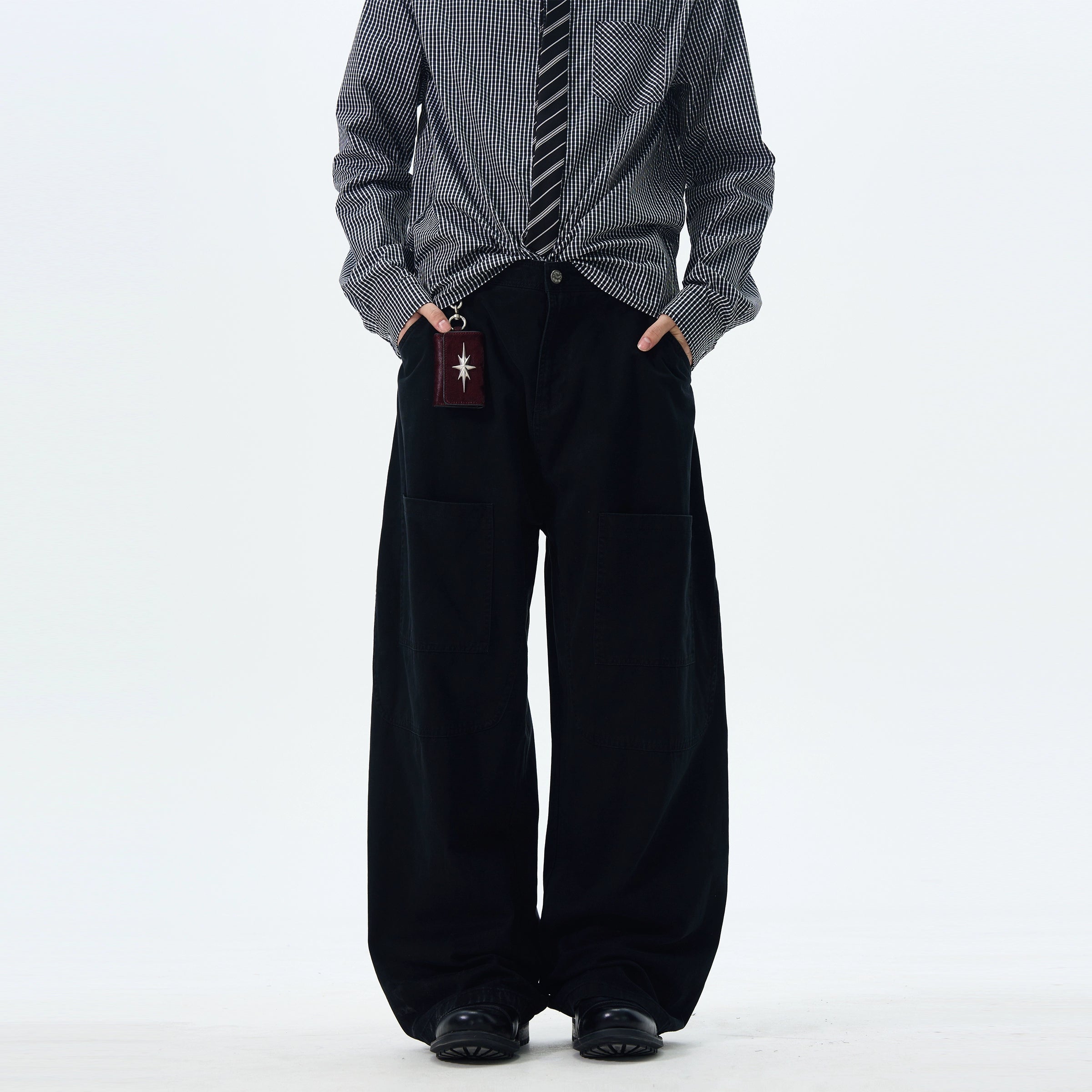 Cargo Wide Leg Canvas Pants