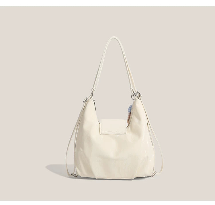 Milky Way Teddy Charm Hobo Tote