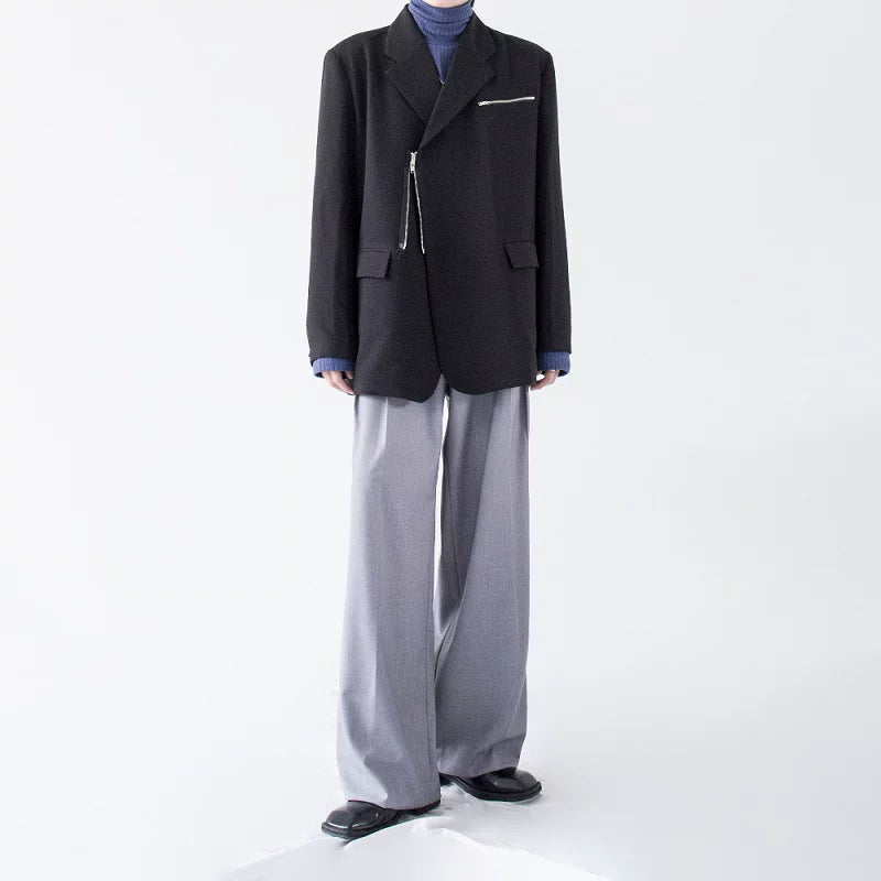 Slate Axis Zip Blazer