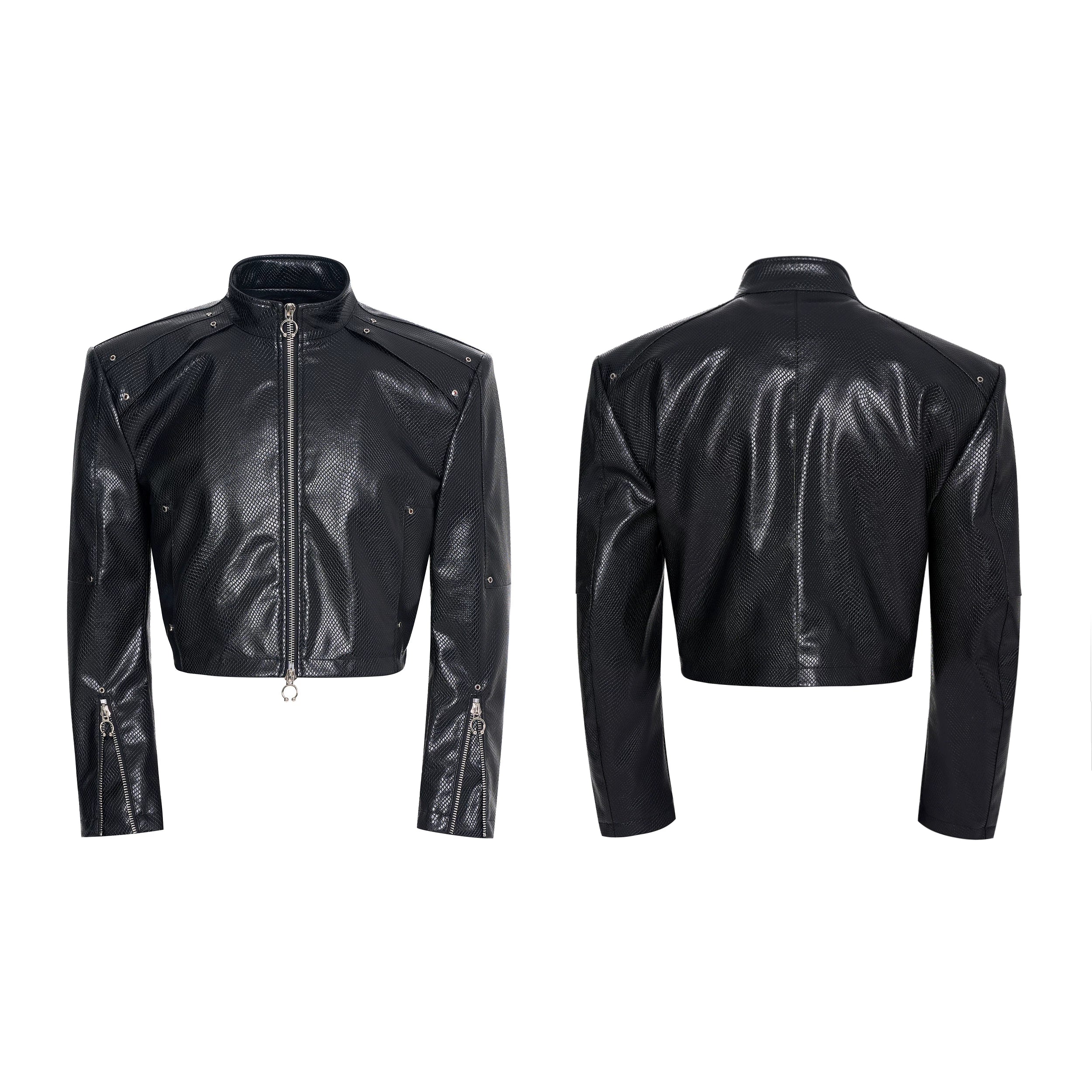 Serpent Bolt Zip‑Off Flare Pants