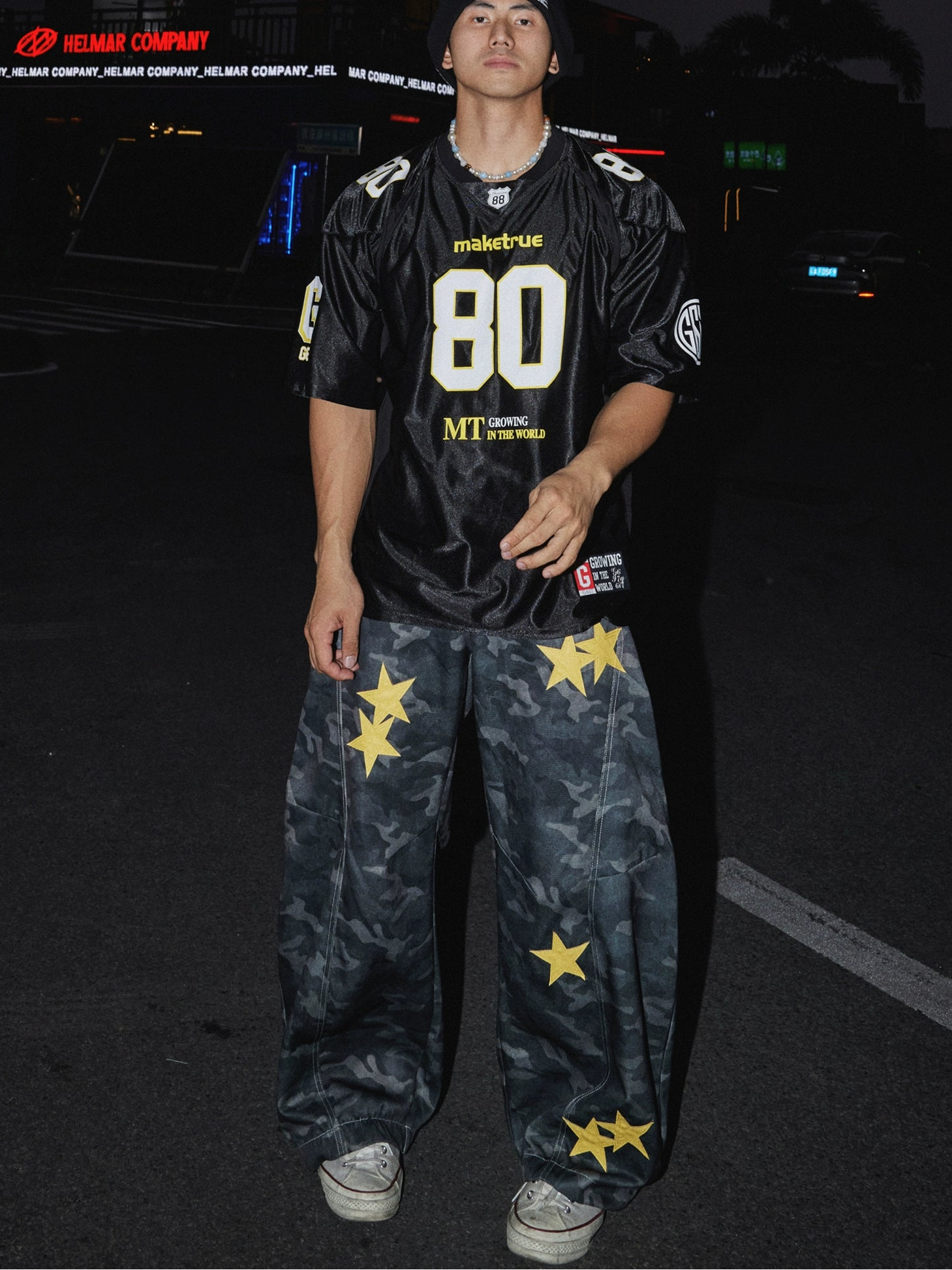 Starlit Camo Wide-Leg Jeans