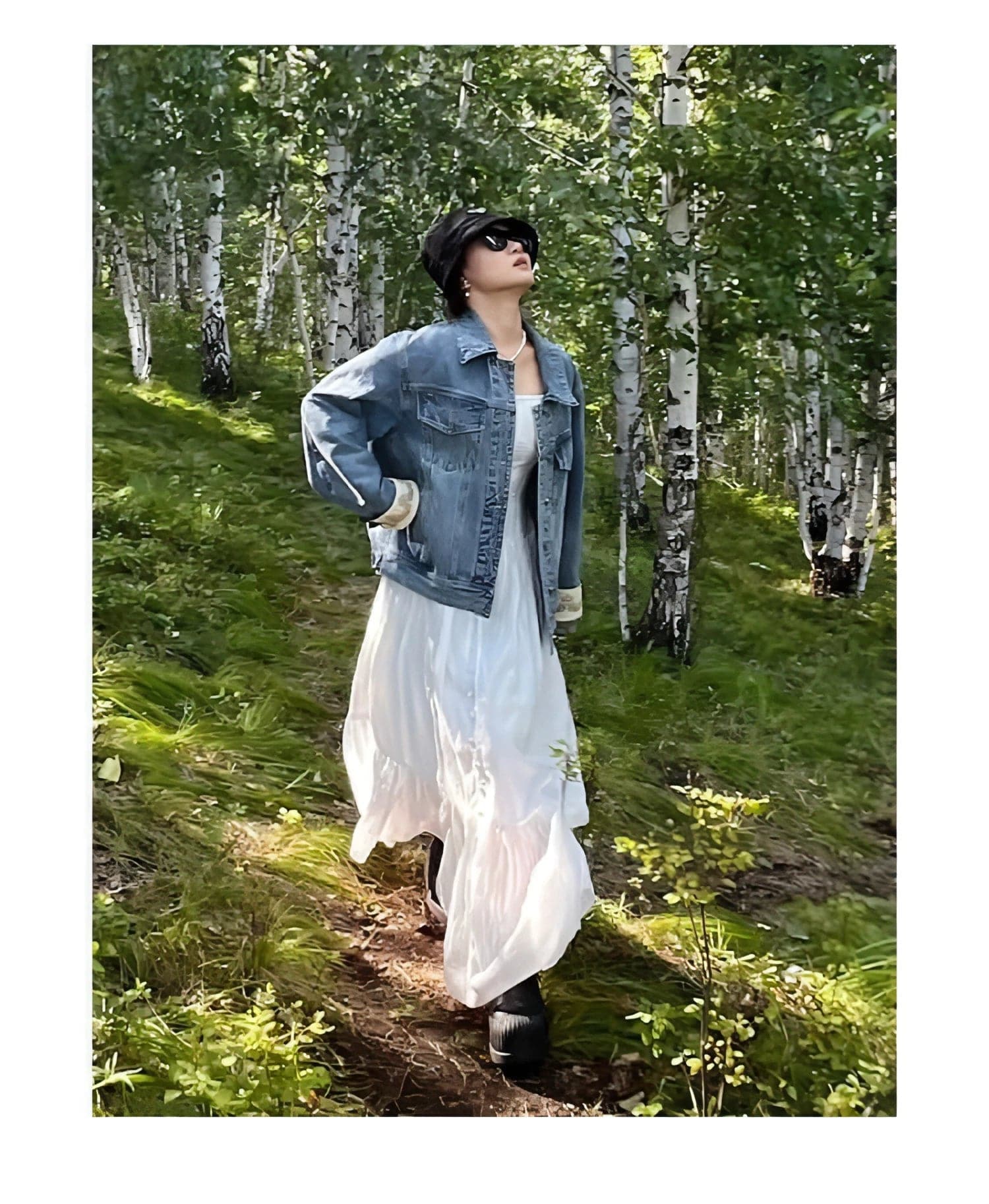 Autumn Denim Jacket, Loose Slimming Design With Patchwork - chiclara