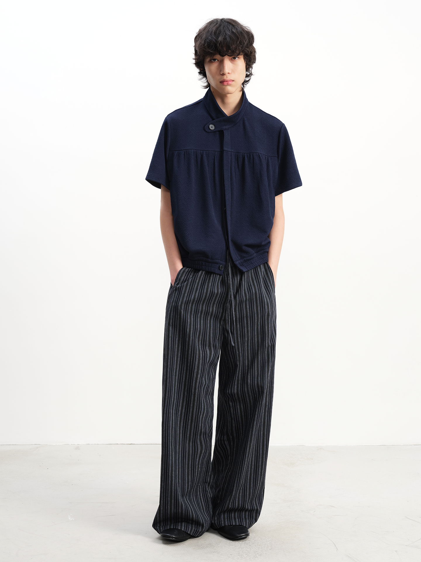 Striped Relaxed Drawstring Lounge Pants