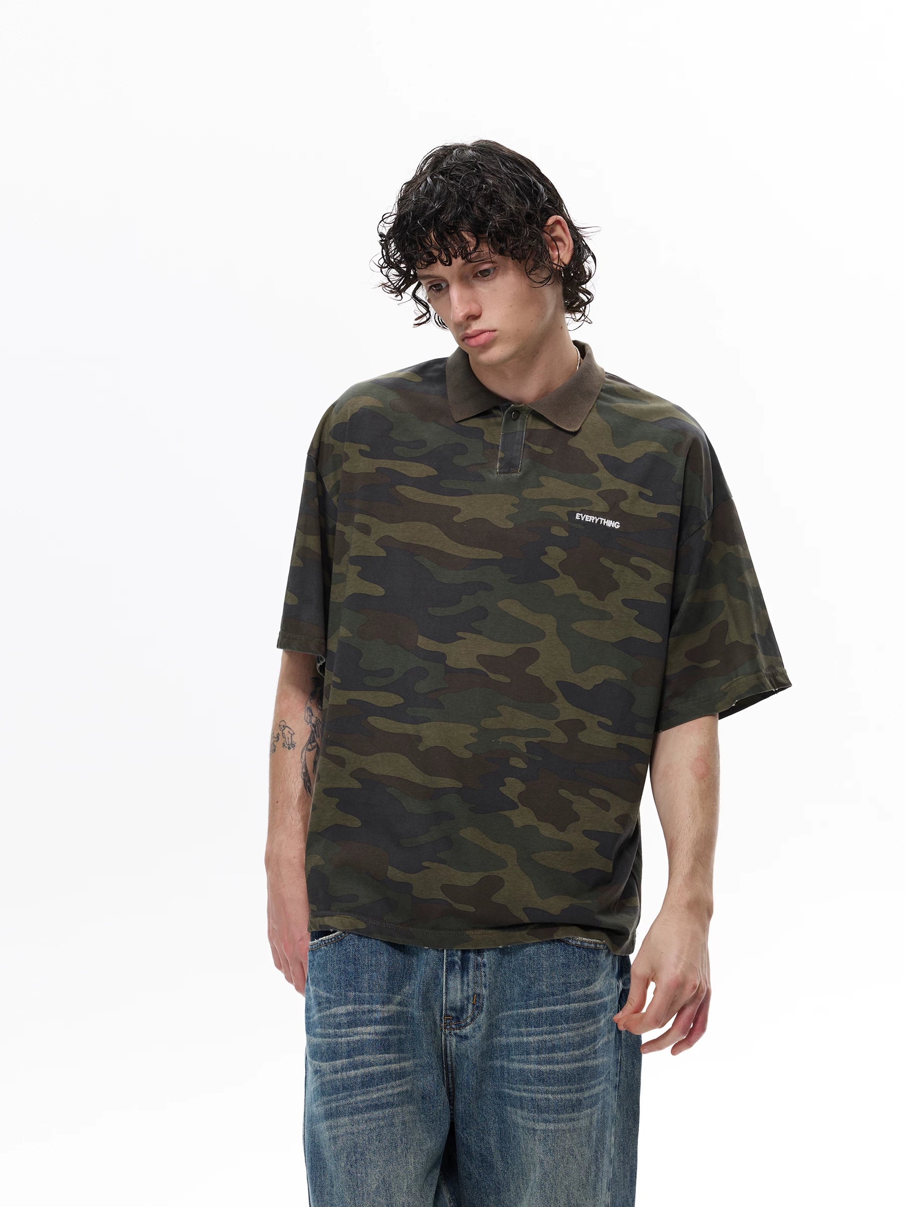 Everything Camo Polo Tee