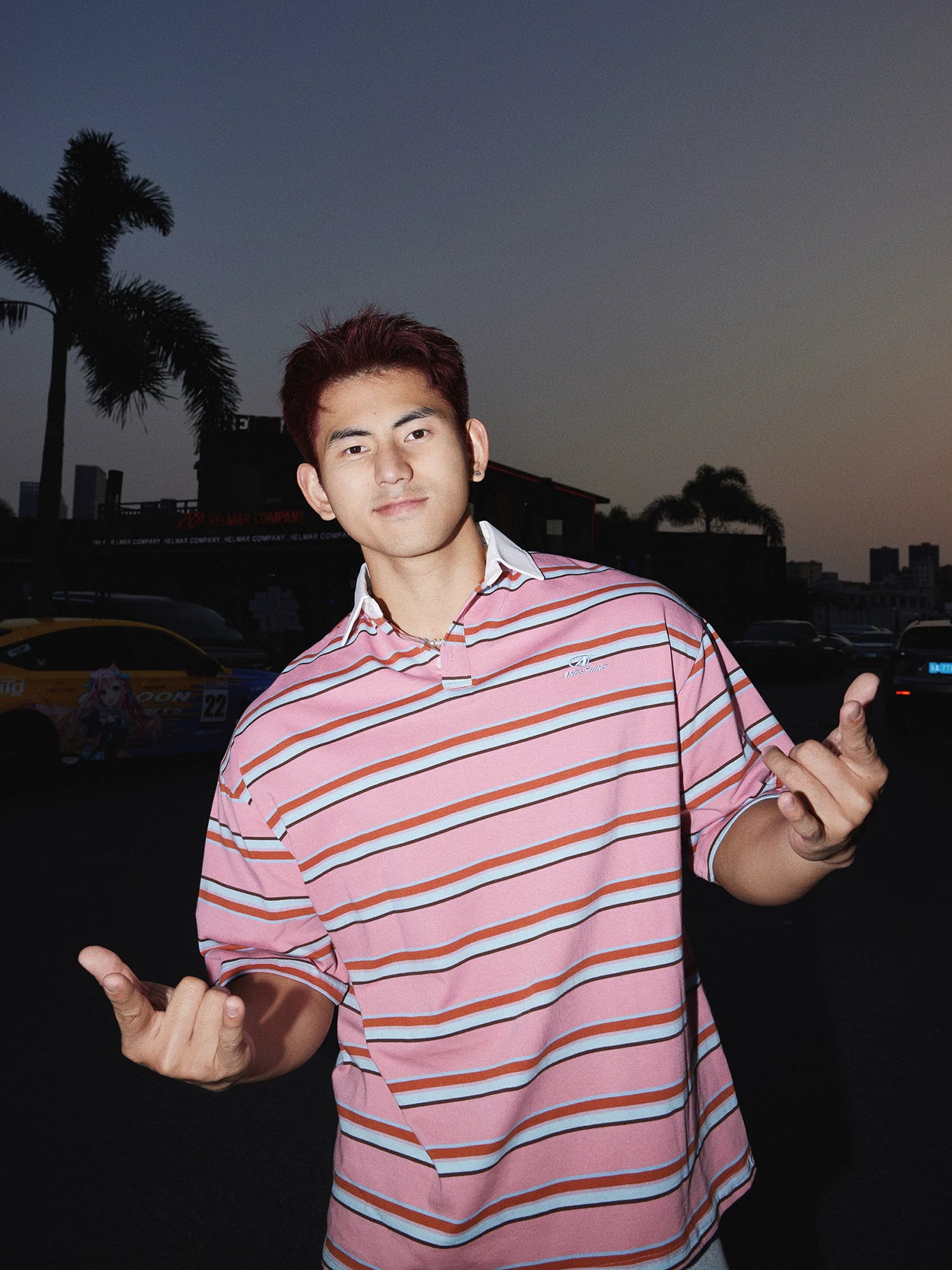 Sunset Boulevard Stripe Polo