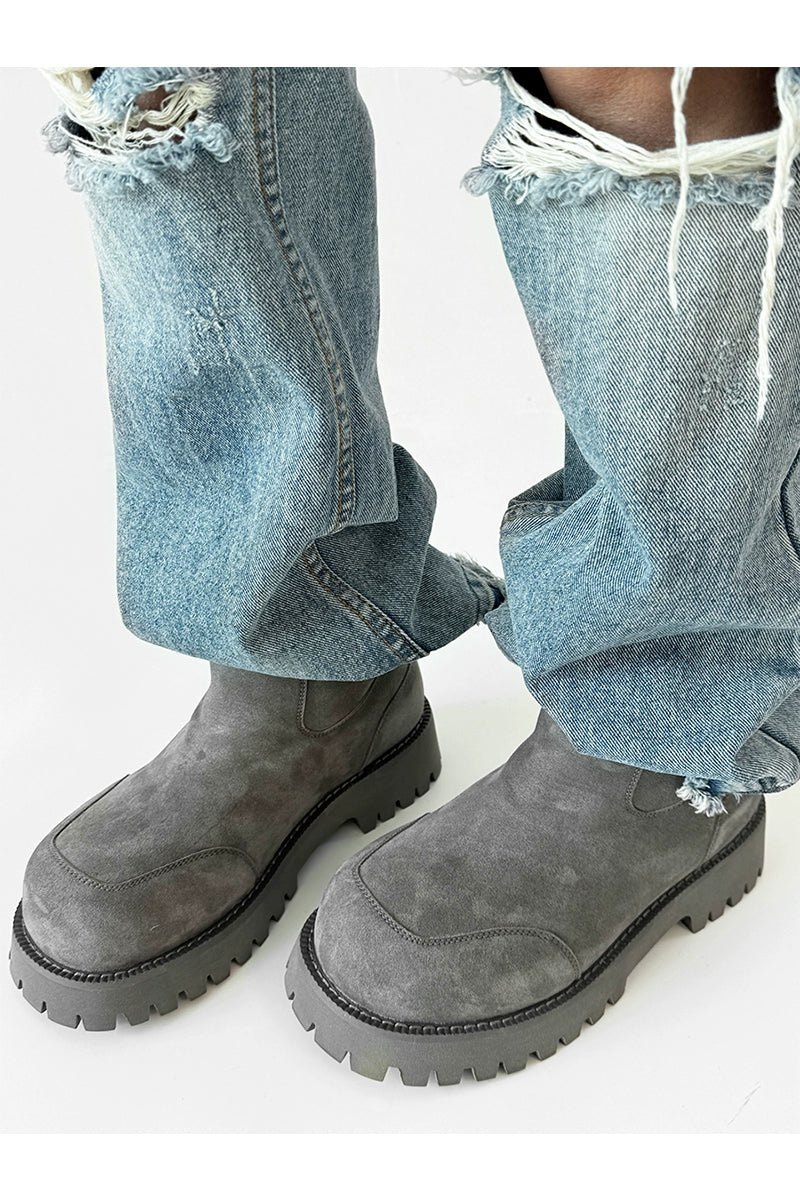 Chunky Suede Winter-Ready Boots