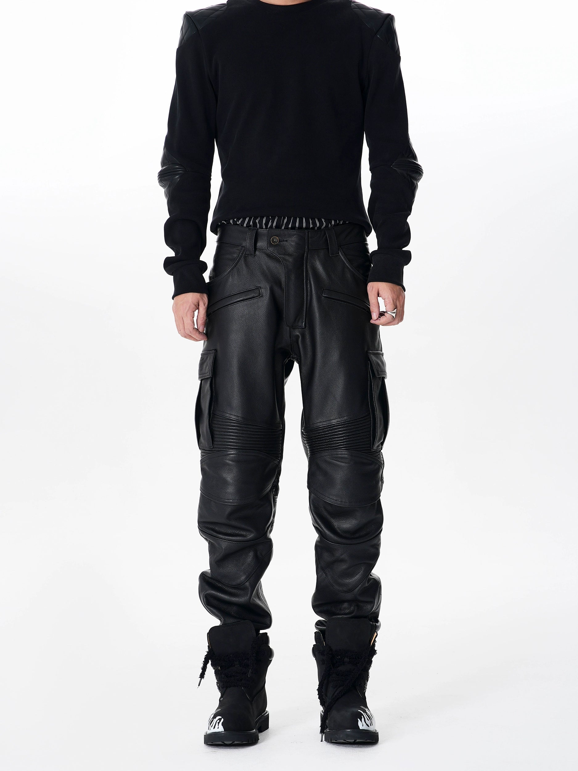 Midnight Apex Moto Cargo Pants