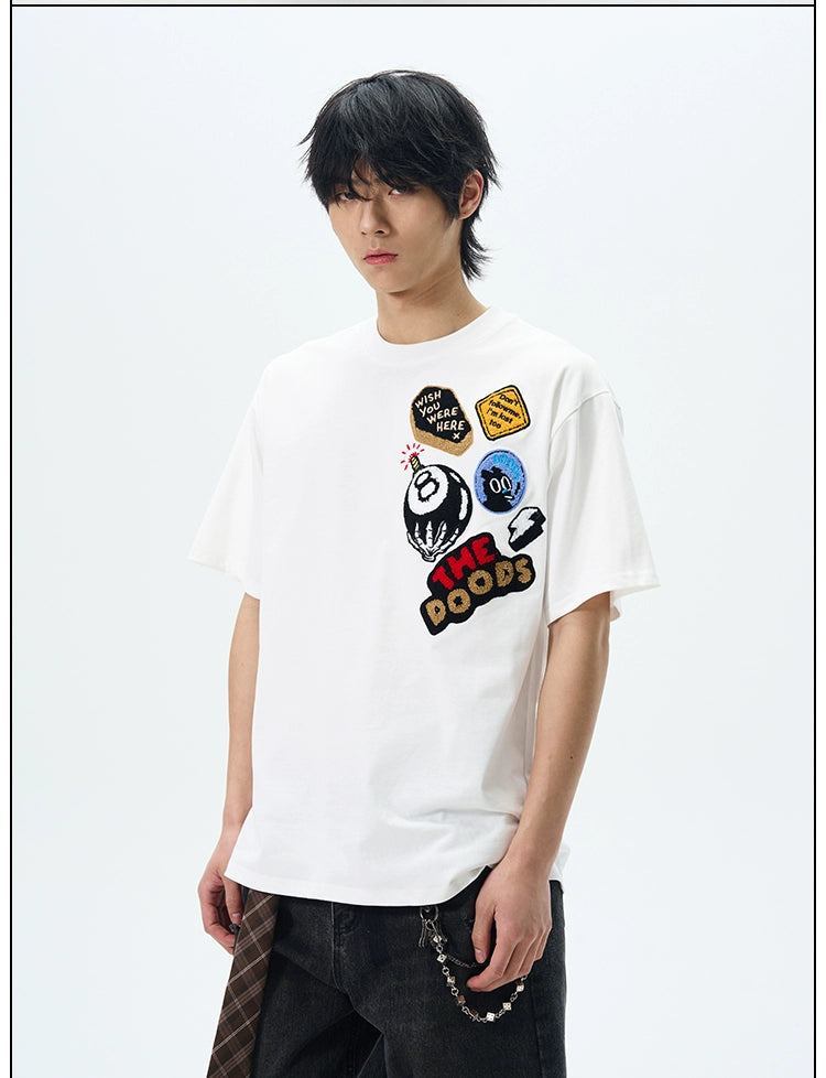 Graphic Patch "THE DOODS" T-Shirt