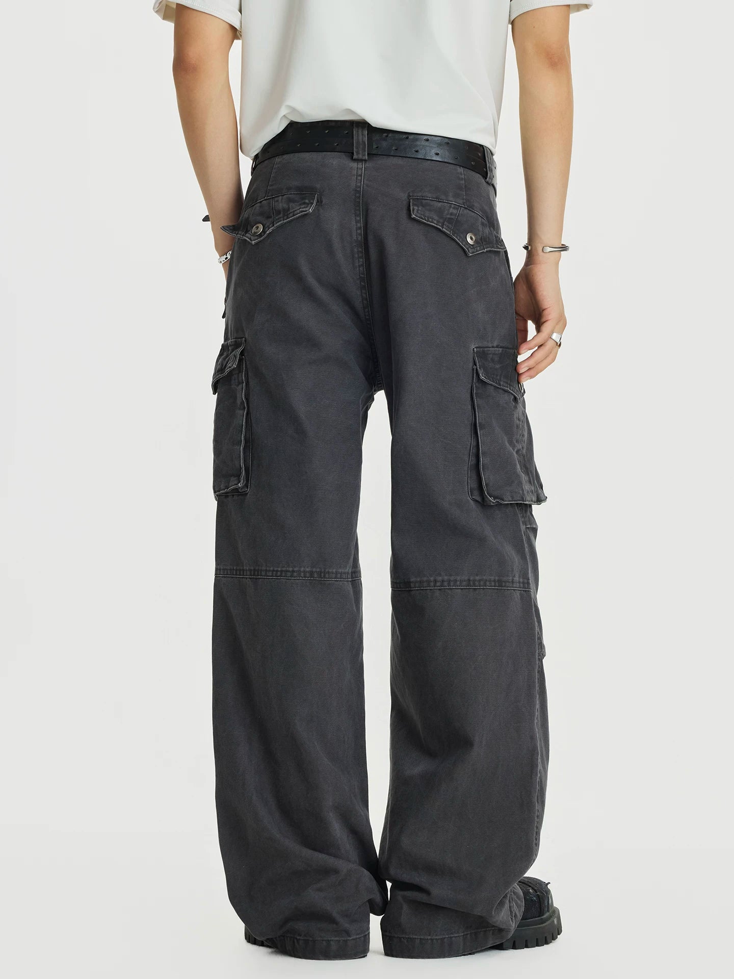 Carbon Stack Cargo Wide Pants
