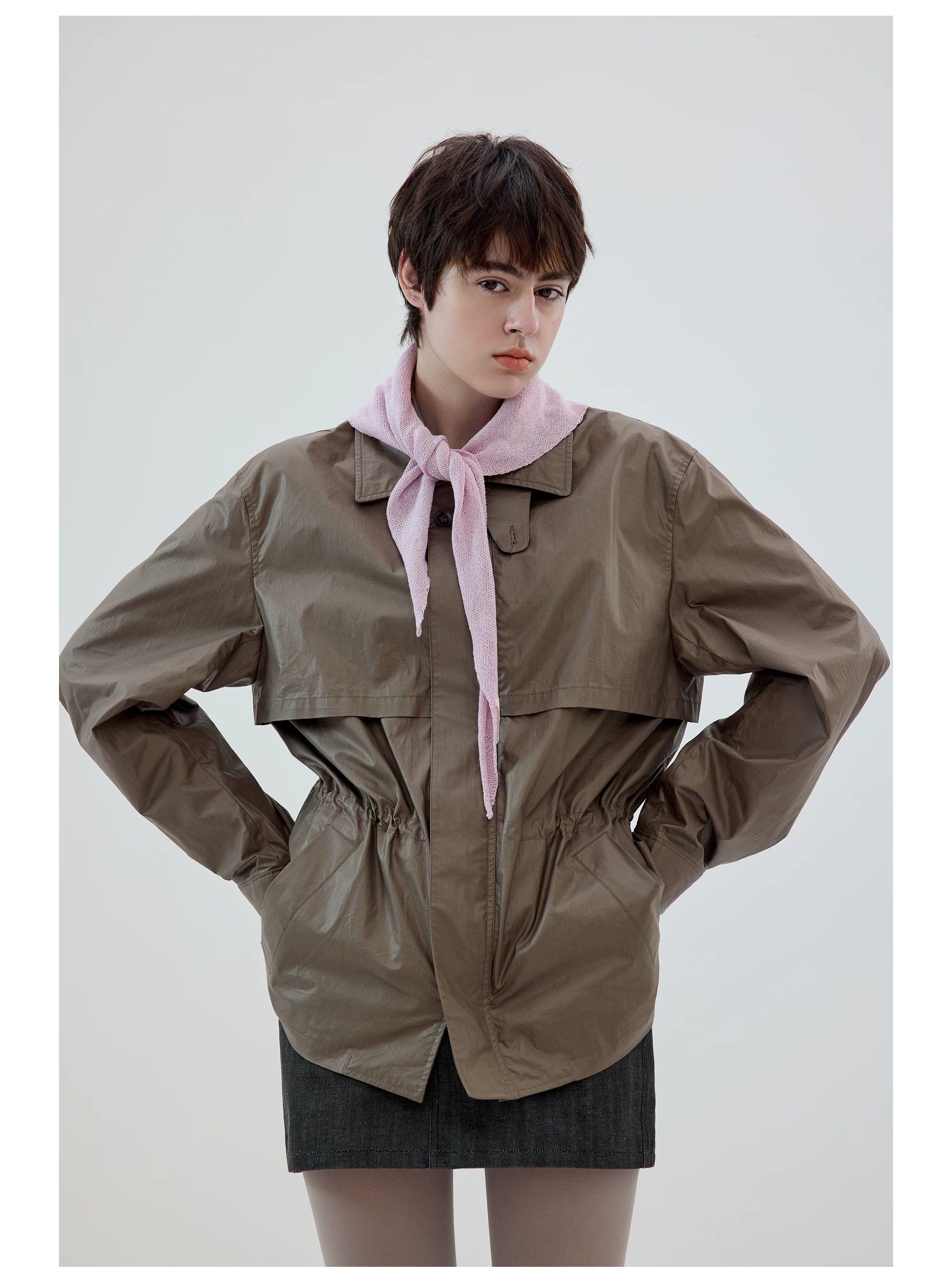 Stormcove Cinch-Waist Utility Jacket
