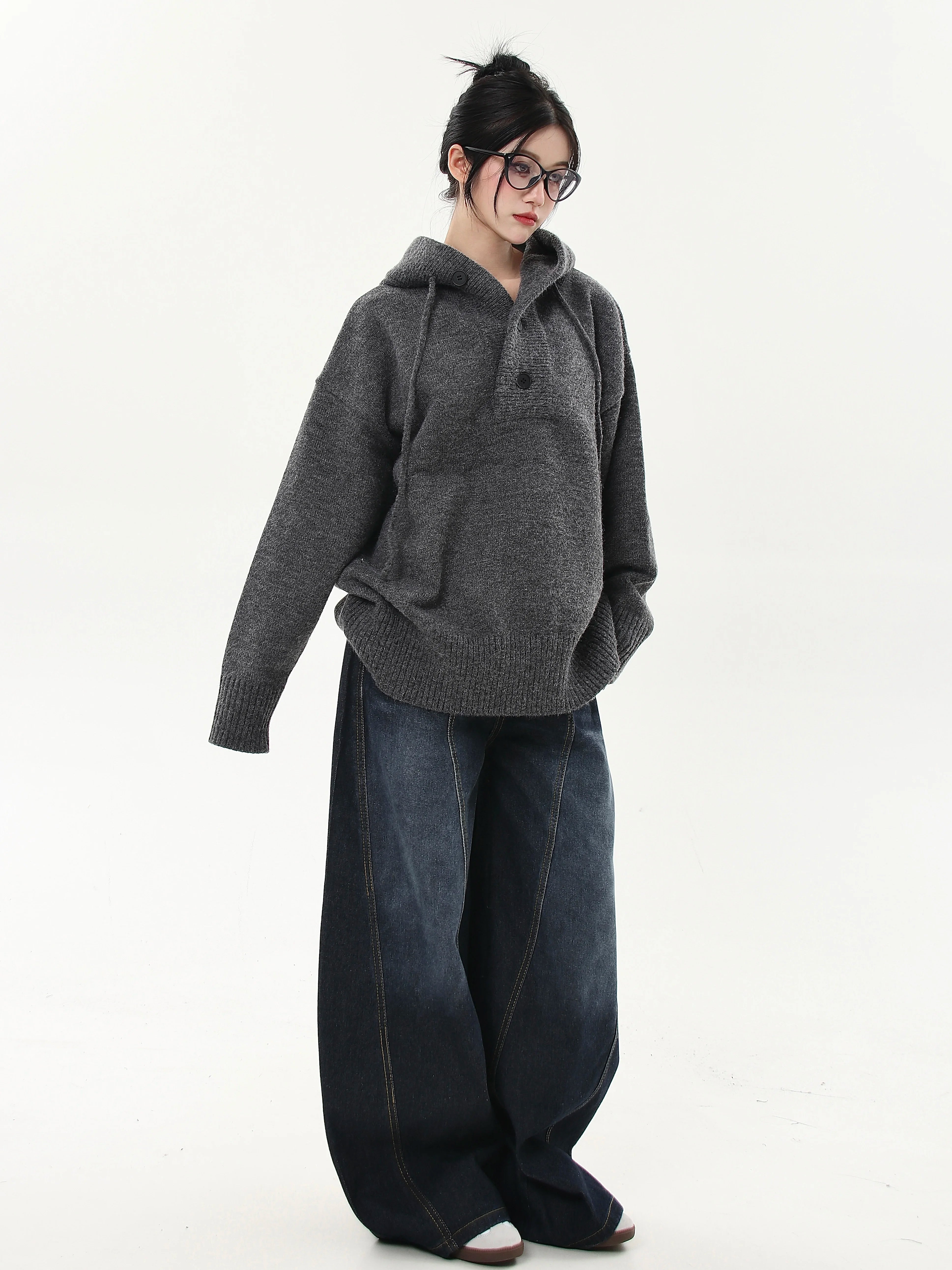 Ash Knit Relay Hoodie Sweater