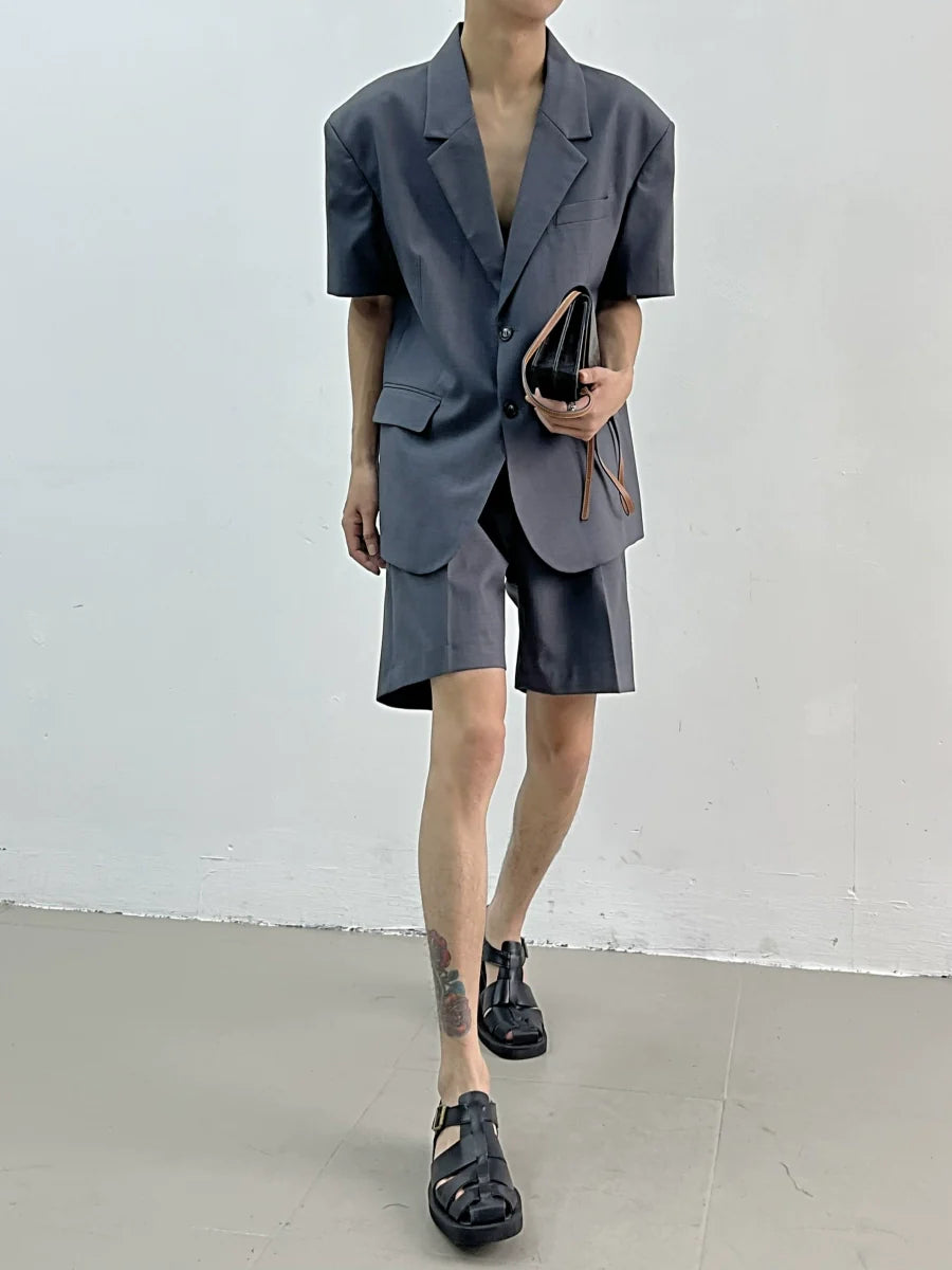 Noir Tempo Blazer and Short Setup