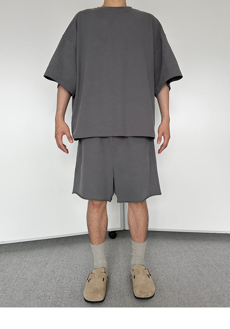 Oversized Relaxed T-Shirt and Shorts Setup