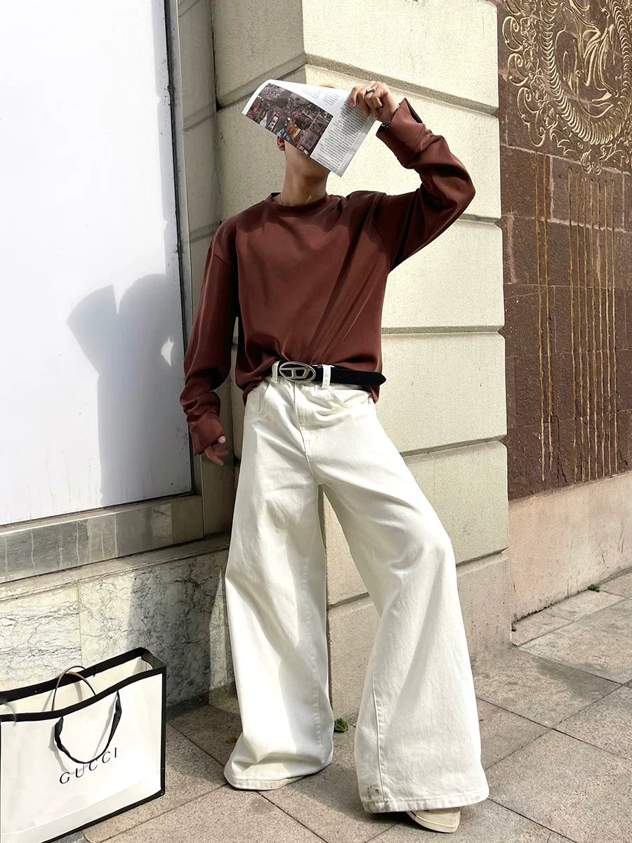Sundial Canvas Wide-Leg Trousers
