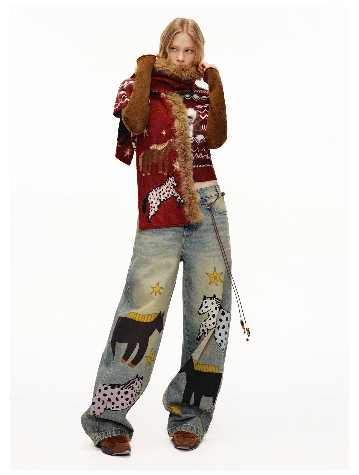Starlight Pony Meadow Furry Scarf