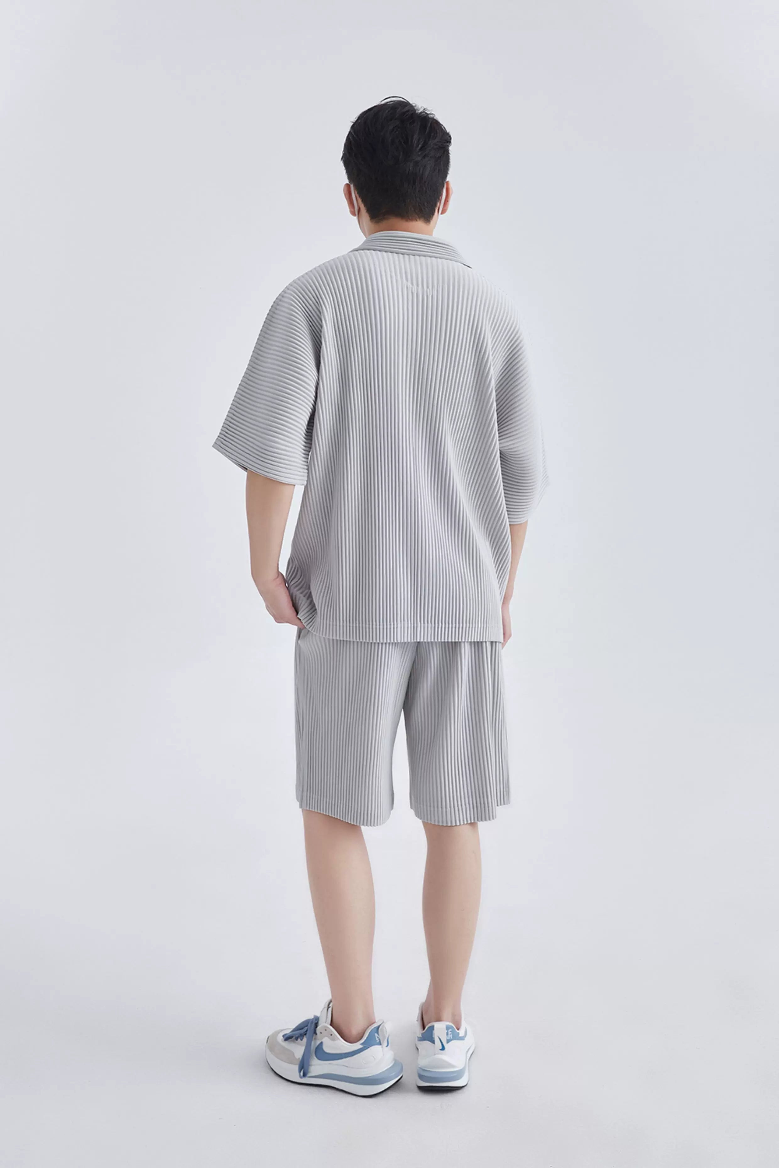 Mistfold Pleated Button Shirt