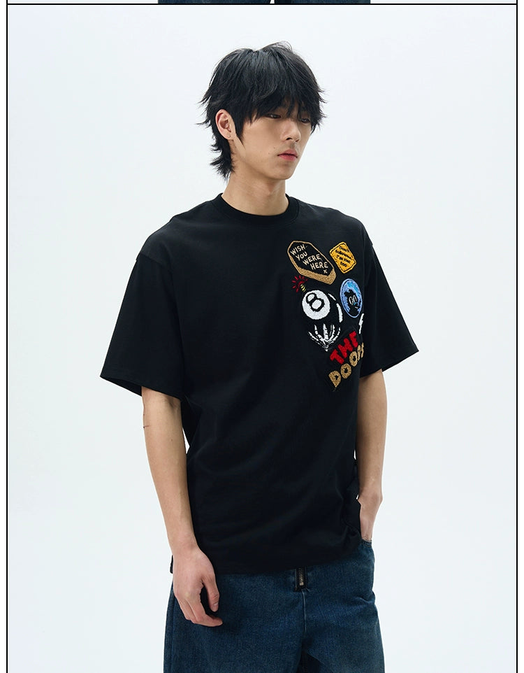 Graphic Patch "THE DOODS" T-Shirt
