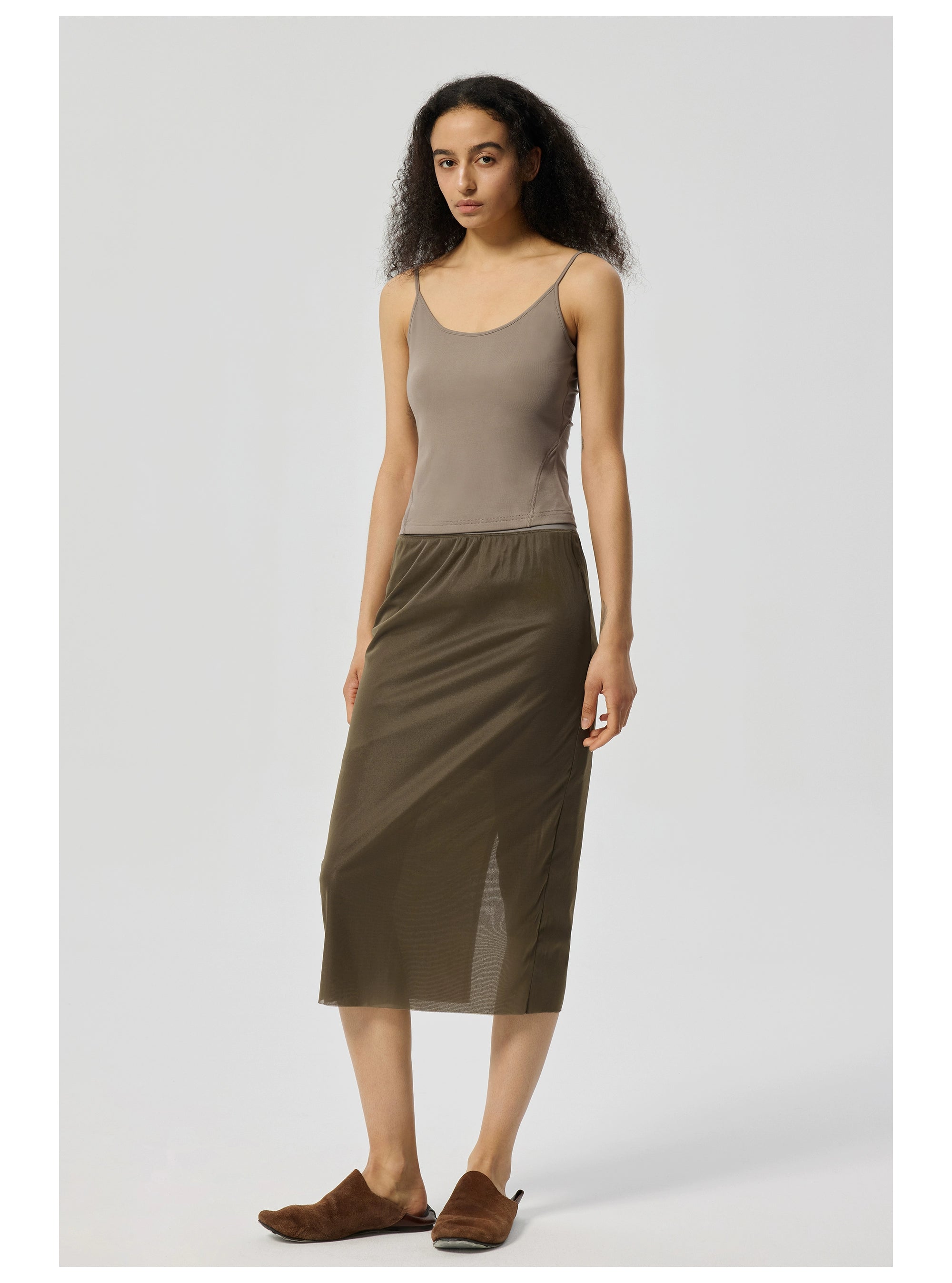 Knee-Length Straight Skirt