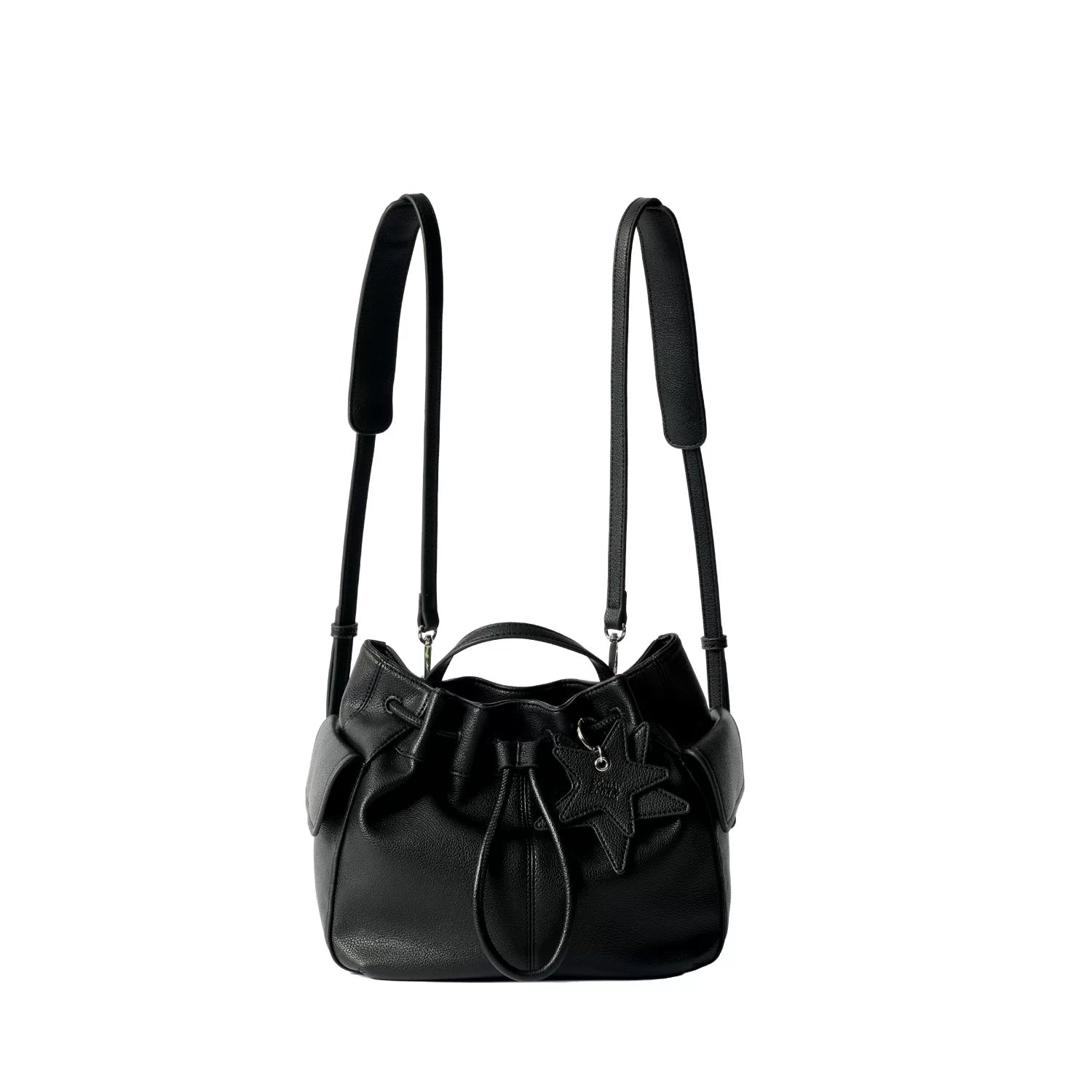 Star-Charm Convertible Drawstring Bucket Bag - view 5