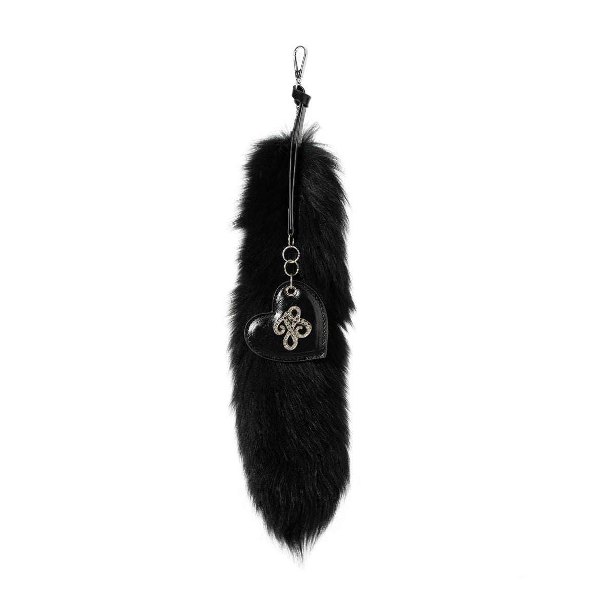 Golden Purr Luxe Faux‑Fur Charm Tote