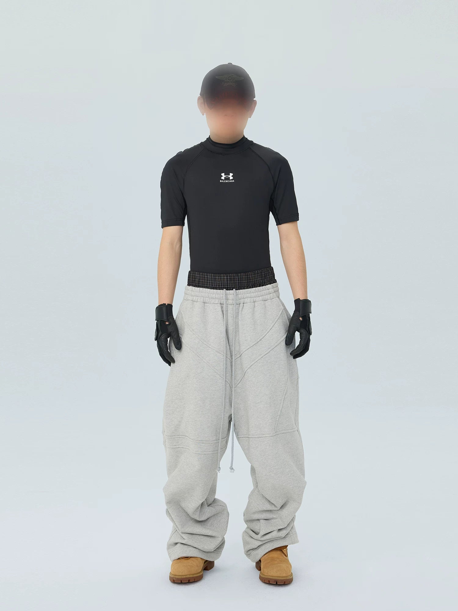 Circuit Paneled Drape Sweatpants