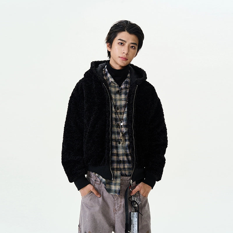 Alpine Fleece Hooded Bomber