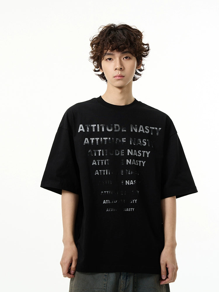 Attitude Nasty Graphic Oversized T-Shirt