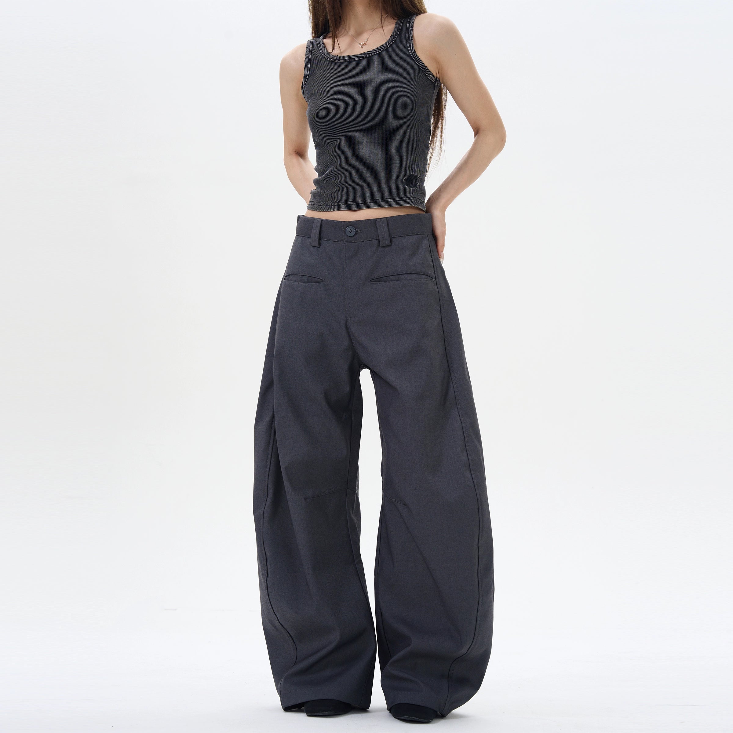 Black Wide-Leg Palazzo Pants