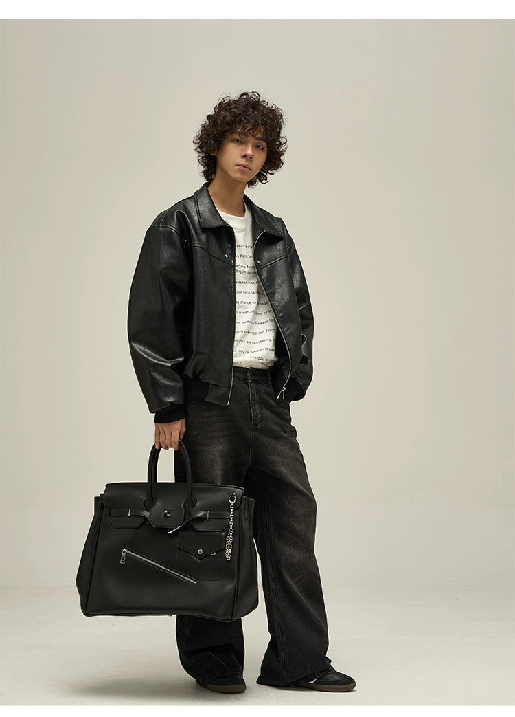 Vintage Faux Leather Jacket