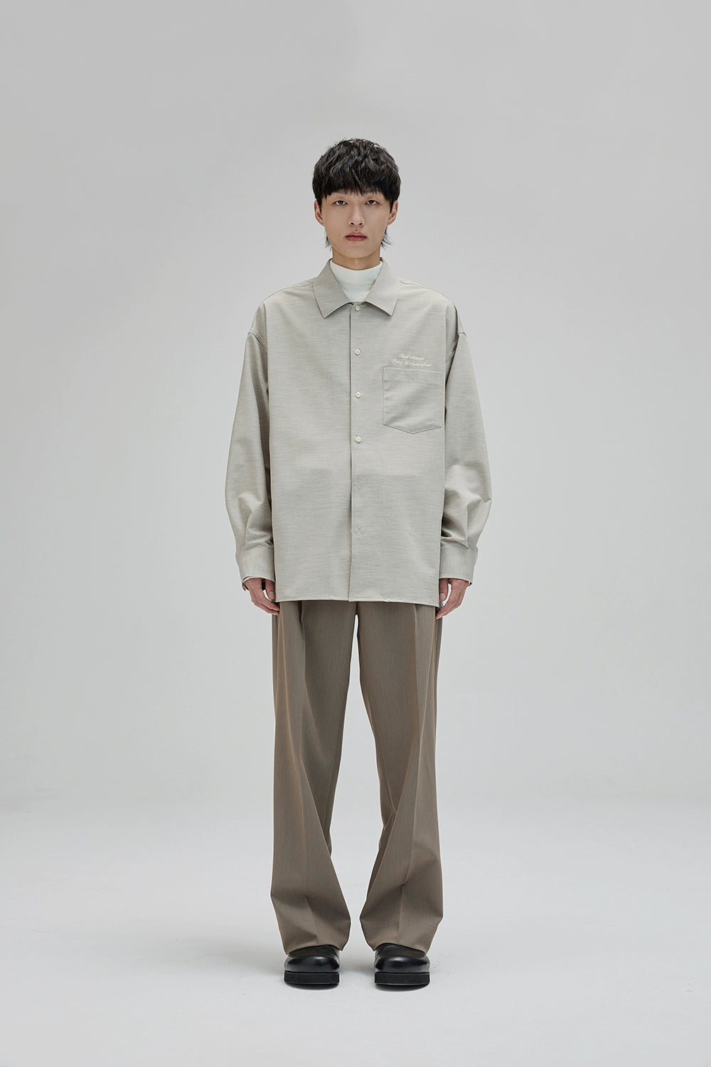 Pantalones de traje ancho