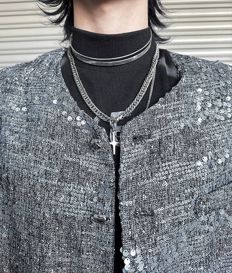 Glacier Static Sequin-Bouclé Jacket