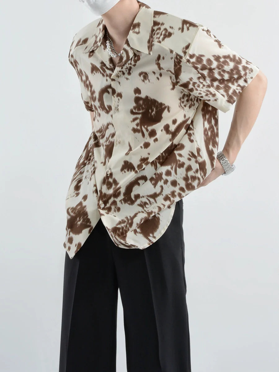 Abstract Short-Sleeve Shirt