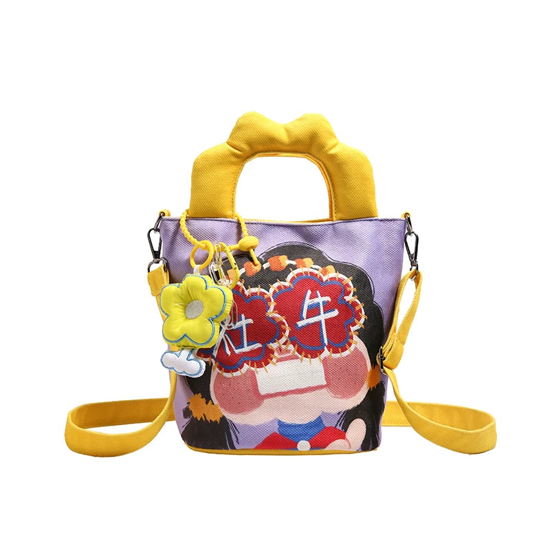 Giggles & Bows Cartoon Tote