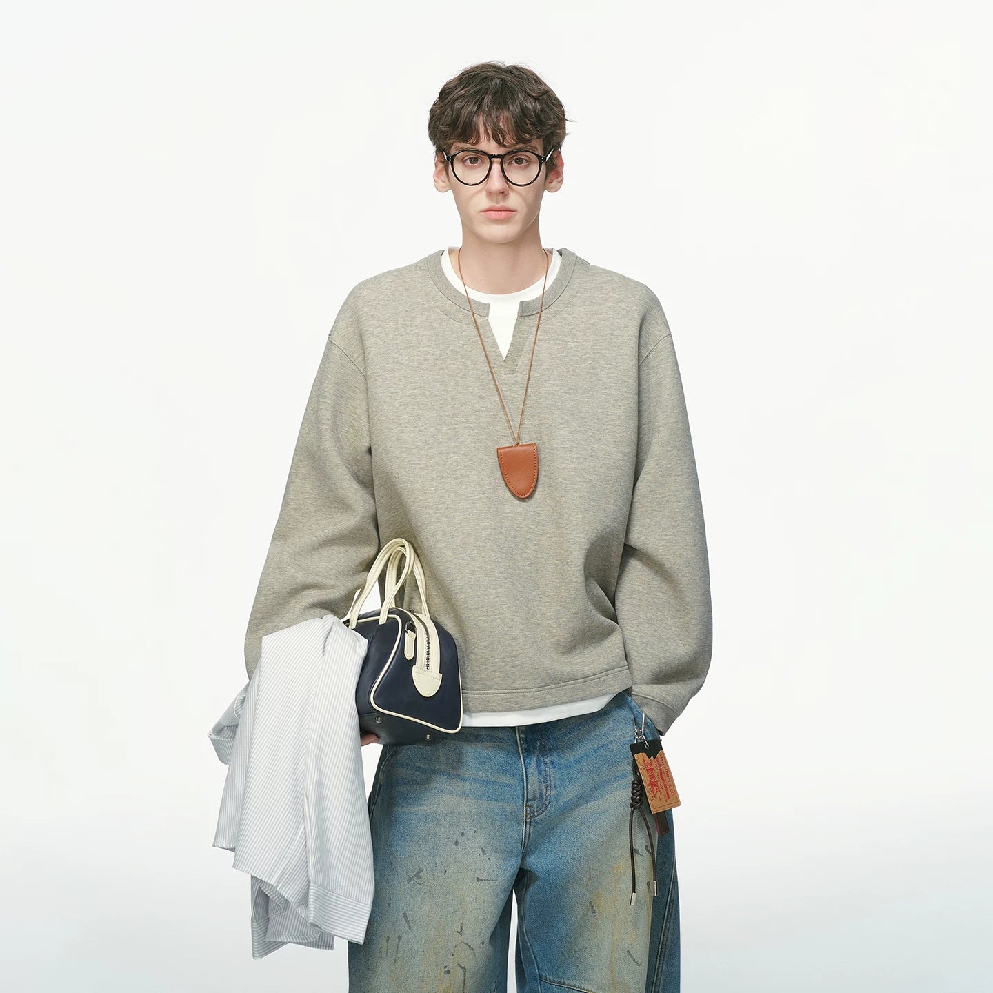 Softlane Layered Crew Sweatshirt