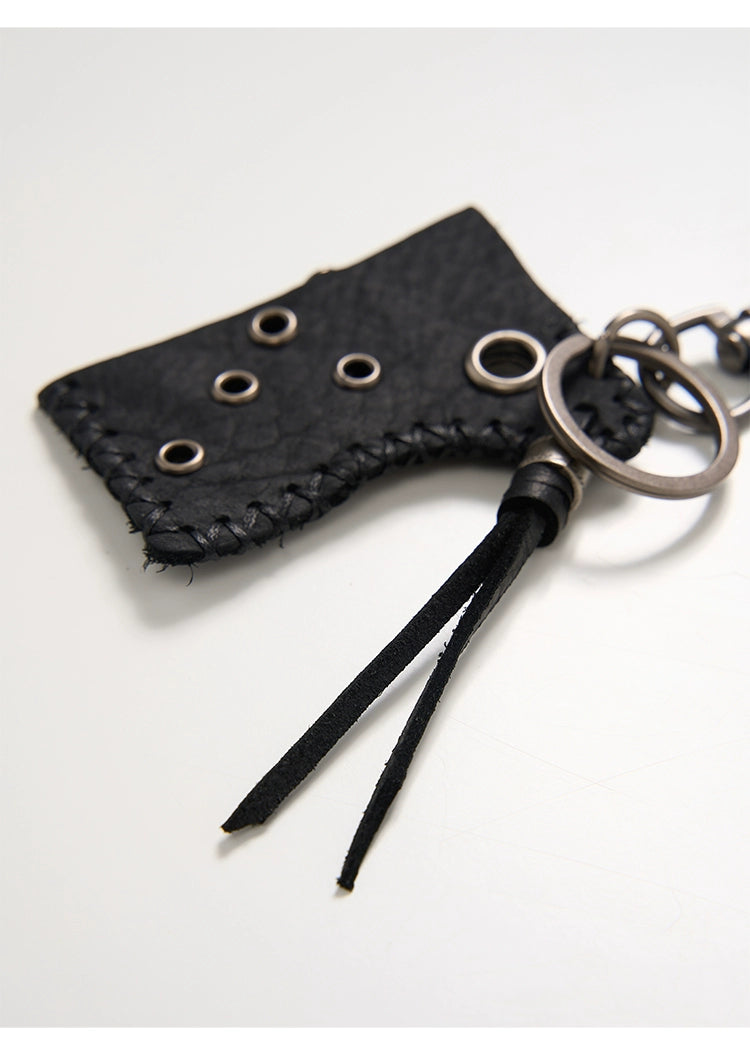 Leather Keychain Accessories Set