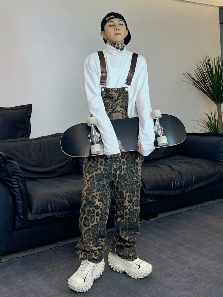 Wildtrack Leopard Print Skate Overalls