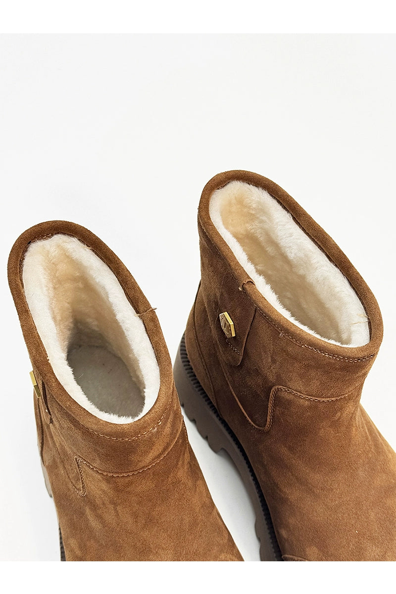 Chunky Suede Winter-Ready Boots
