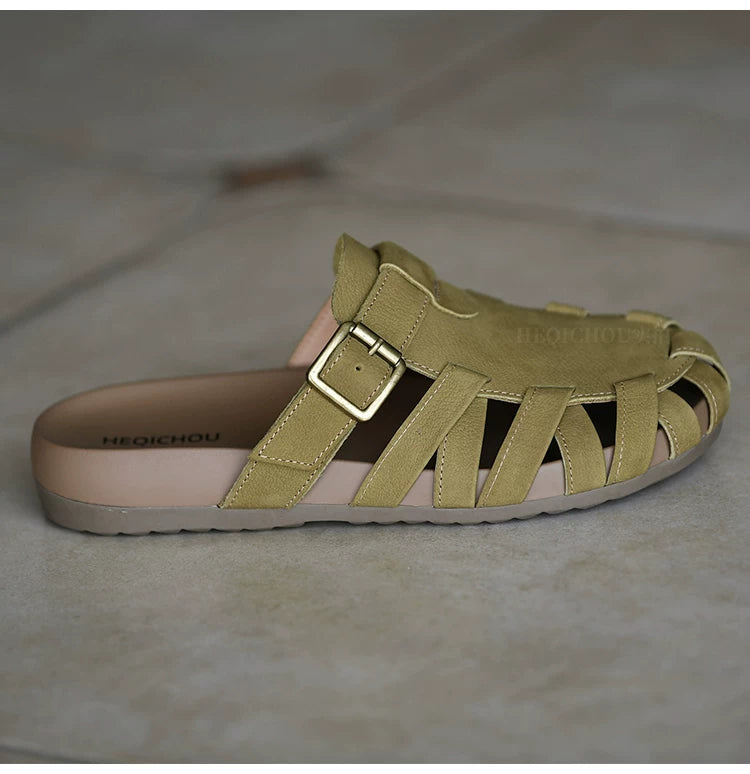 Elowen Woven Buckle Slingback Sandals