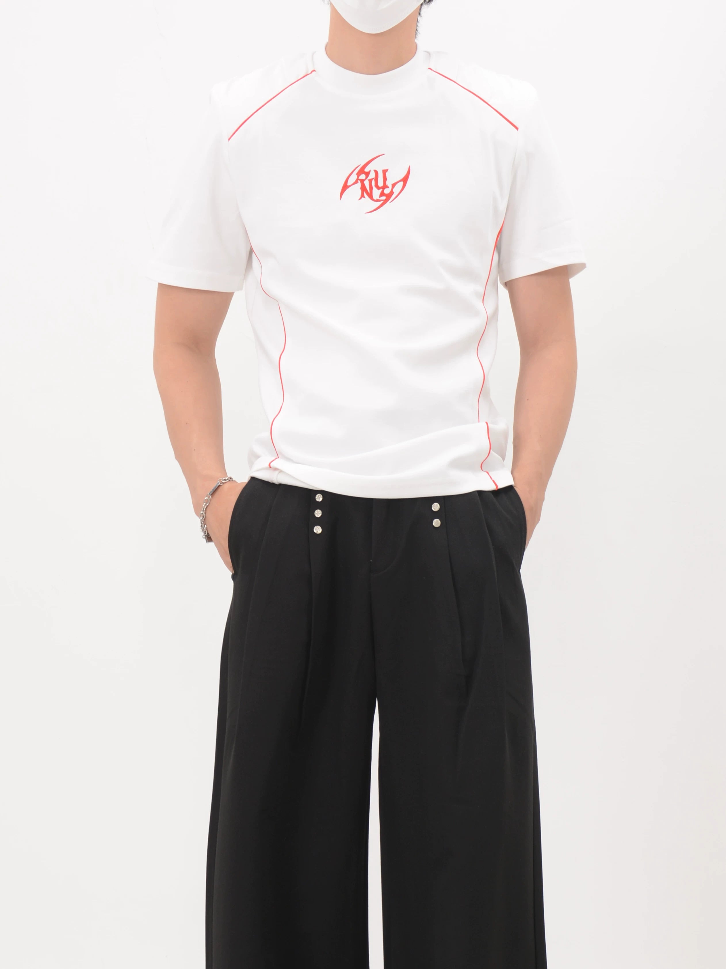 Crimson Circuit Fitted Tee