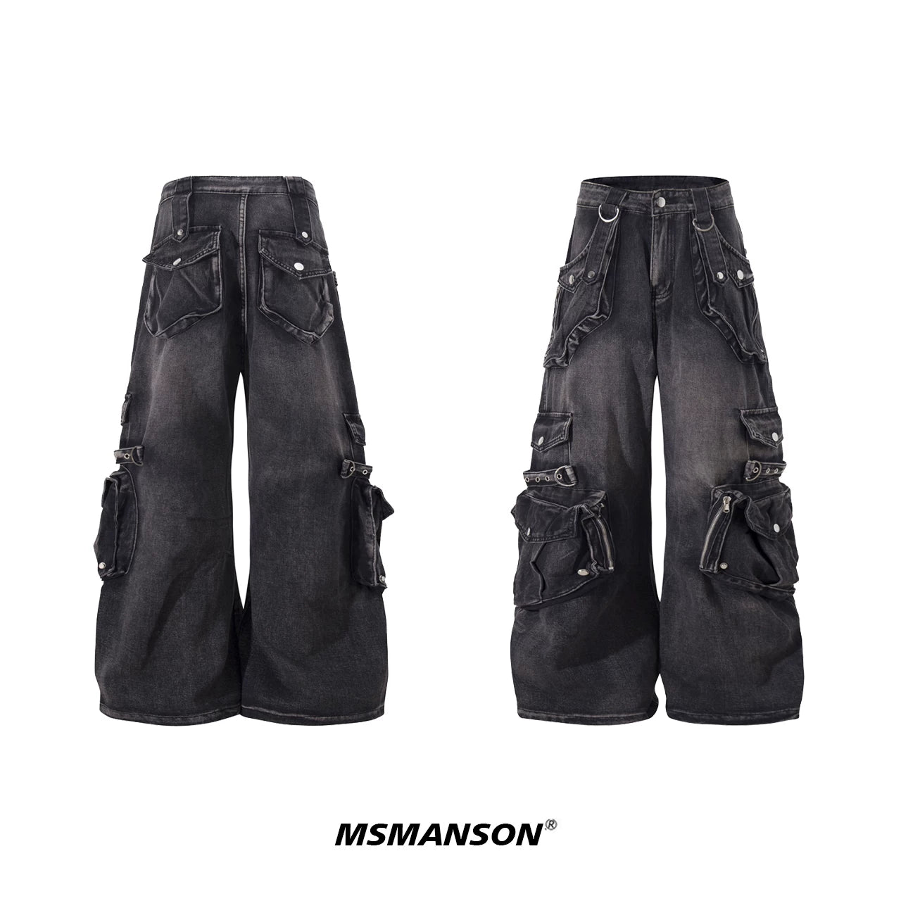 Titan Haul Multi-Pocket Wide-Leg Jeans