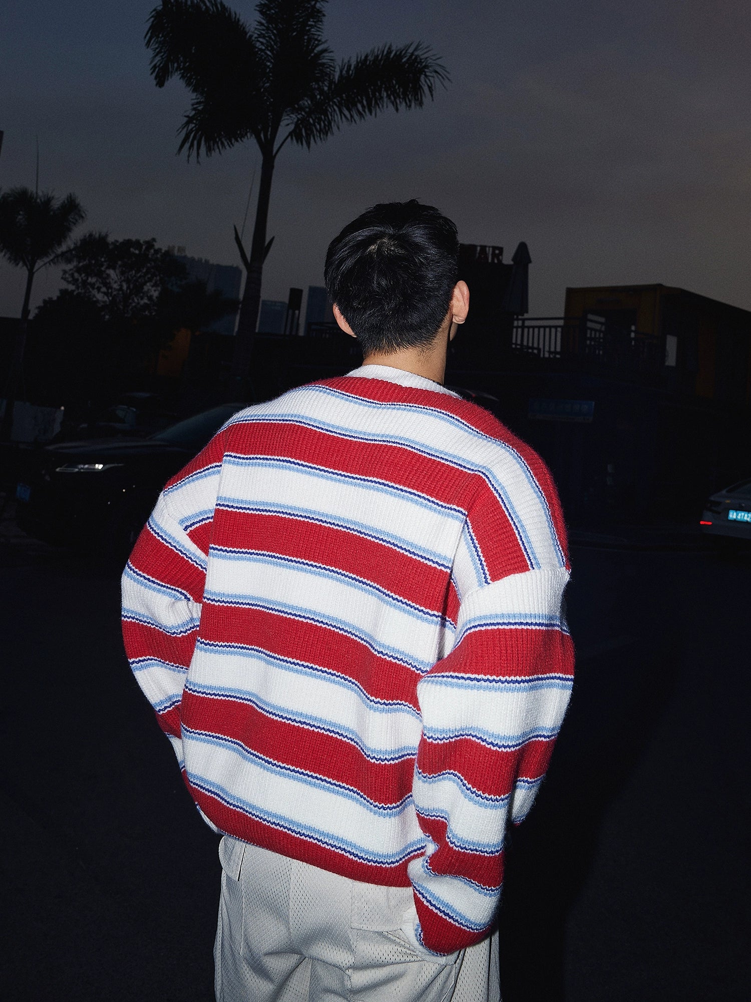 Red Striped Rugby Sweater