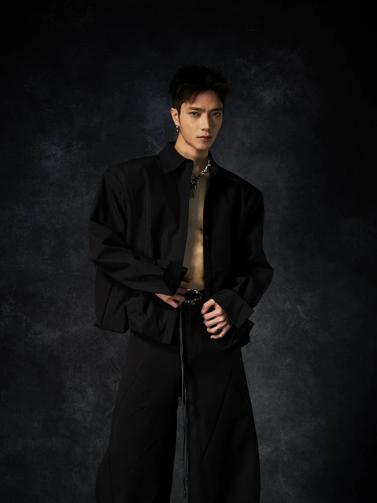 Current Draped Poplin Shirt