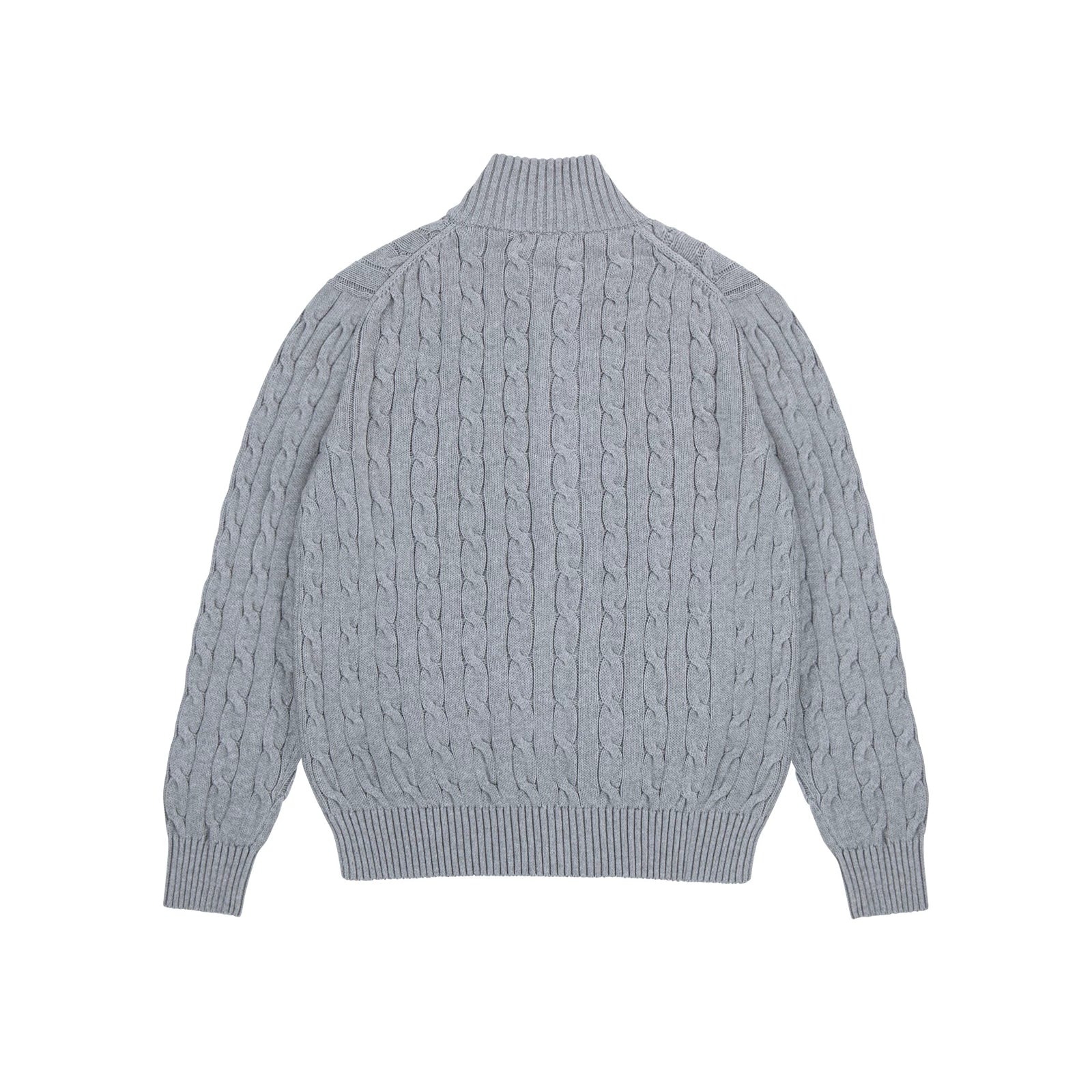 Cable Crest Full-Zip Aran Cardigan