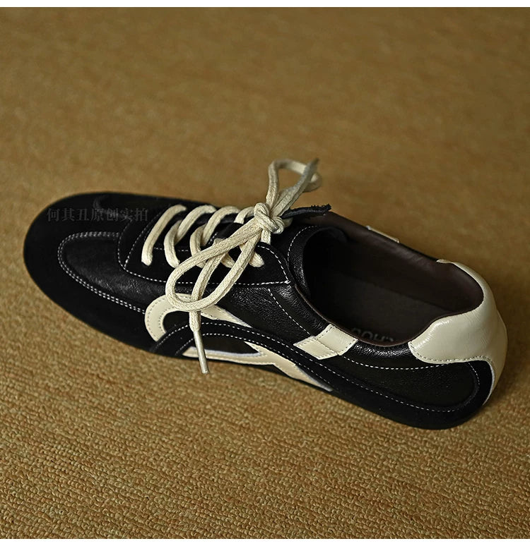 Veyra Contrast Panel Retro Sneakers