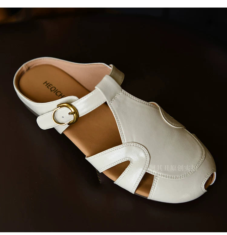 Elowen Cutout T-Strap Flats