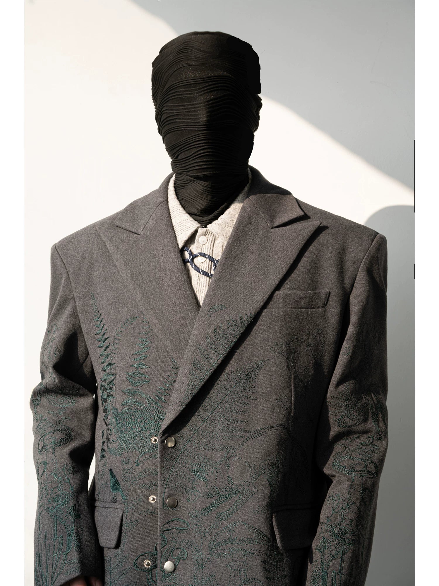 Verdant Etch Botanical Blazer