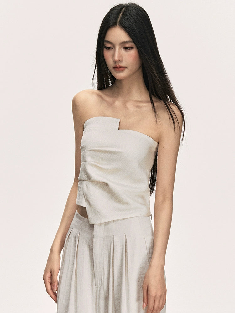 Tencel Linen French Summer Two-Piece Set