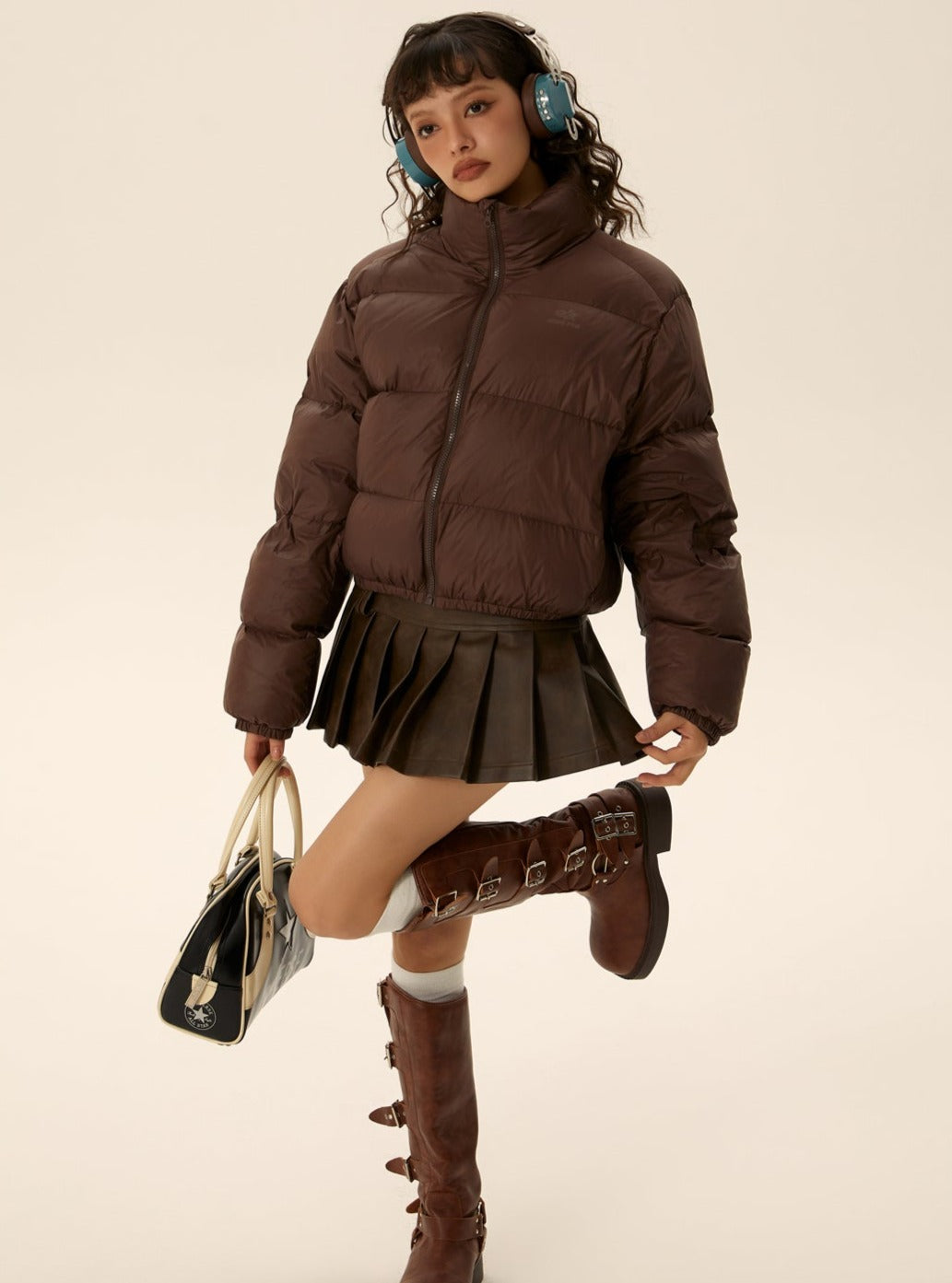 Urban Short Style 90Fil Puffer Jacket - chiclara