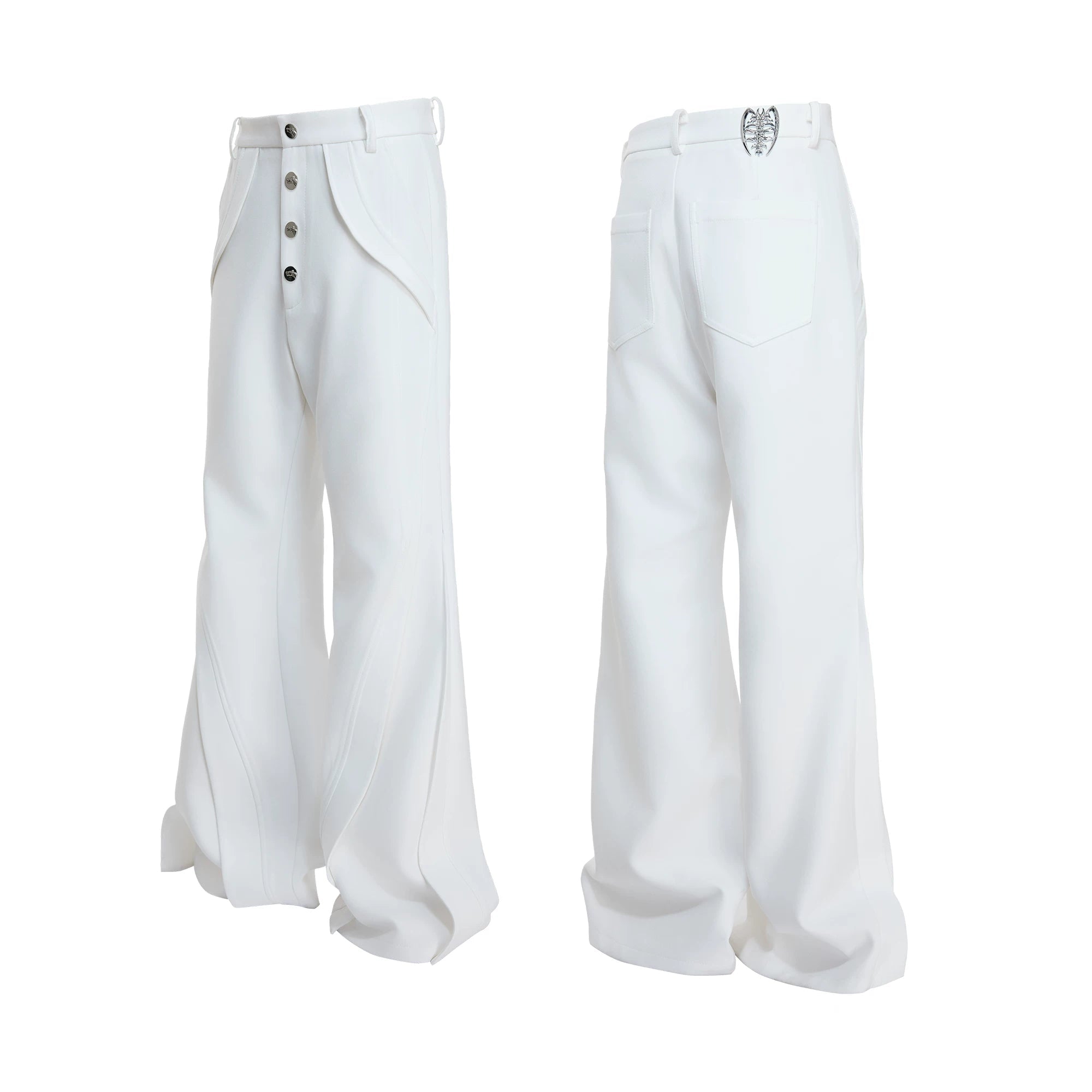 Abyss Wave Sculpt Flare Trousers